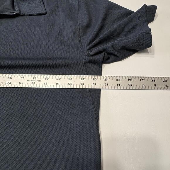 L.L. Bean Men’s 1/4 Zip Short Sleeve Performance Shirt - Navy Blue - Size L - Picture 7 of 9